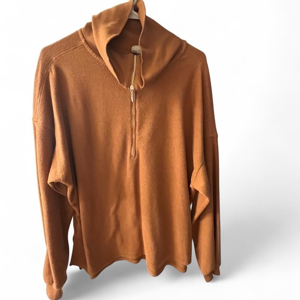 Women's Quarter Zip-Up Sweater - Picture 2 of 4